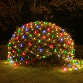 Садовая гирлянда ЭРА 150 LED на солнечной батарее мультиколор 2х1,35 м ERAUF024-16