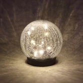 Садовый светильник ЭРА Шар на солнечной батарее, 15 LED 15 см ERASF012-24