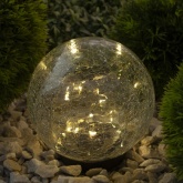 Садовый светильник ЭРА Шар на солнечной батарее, 15 LED 15 см ERASF012-24