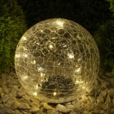 Садовый светильник ЭРА Шар на солнечной батарее, 20 LED 20 см ERASF08-25