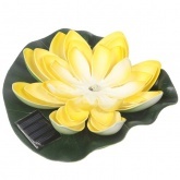Светильник TDM Кувшинка желтая, на солнечных батареях, меняет цвет, водный