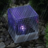 Светильник садовый ЭРА SL-PL20-СUB на солнечной батарее, пластик, прозрачный, черный 20см