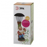 Садовый светильник ЭРА SL-RSN30-GN2 на солнечной батарее, полистоун, цветной, 30см