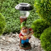 Садовый светильник ЭРА SL-RSN30-GN2 на солнечной батарее, полистоун, цветной, 30см