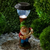 Садовый светильник ЭРА SL-RSN30-GN2 на солнечной батарее, полистоун, цветной, 30см