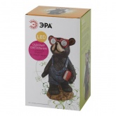 Садовый светильник ЭРА SL-RSN27-BEAR1 на солнечной батарее, полистоун, цветной, 27см