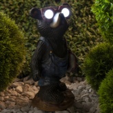 Садовый светильник ЭРА SL-RSN27-BEAR1 на солнечной батарее, полистоун, цветной, 27см