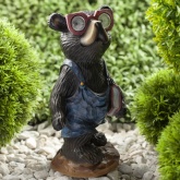 Садовый светильник ЭРА SL-RSN27-BEAR1 на солнечной батарее, полистоун, цветной, 27см