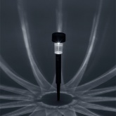 Светильник садовый ЭРА SL-PL30 на солнечной батарее, пластик, черный, 30см