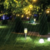 Светильник садовый ЭРА SL-SS38-GLOW-2 на солнечной батарее, сталь, пластик, серый, 38см