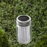 Садовый светильник ЭРА SL-GL14-JAR-2 на солнечной батарее, стекло, металл, прозрачный 13,5см