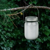 Садовый светильник ЭРА SL-GL14-JAR-3 на солнечной батарее, стекло, металл, прозрачный 13,5см