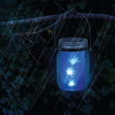 Садовый светильник ЭРА SL-GL14-JAR-3 на солнечной батарее, стекло, металл, прозрачный 13,5см