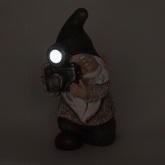 Садовый светильник ЭРА SL-RSN20-GNPH на солнечной батарее, полистоун, цветной, 23см