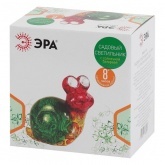 Садовый светильник ЭРА ERAFU01-02 Улитка на солнечной батарее, полистоун, 14см