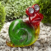 Садовый светильник ЭРА ERAFU01-02 Улитка на солнечной батарее, полистоун, 14см