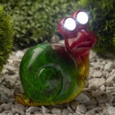 Садовый светильник ЭРА ERAFU01-02 Улитка на солнечной батарее, полистоун, 14см