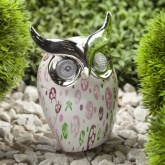 Садовый светильник ЭРА ERAFYH01-05 Филин на солнечной батарее, полистоун, 16см