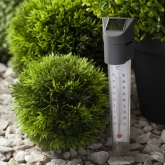 Светильник садовый-градусник ЭРА ERATR024-02 на солнечной батарее, сталь, пластик, серый, 33 см