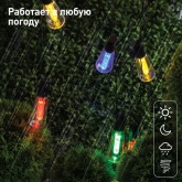 Садовая гирлянда ЭРА ERAGS012-04 10 подсвечиваемых светодиодами лампочек