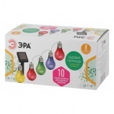 Садовая гирлянда ЭРА ERAGS024-03 10 подсвечиваемых светодиодами лампочек