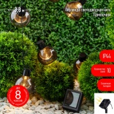 Садовая гирлянда ЭРА ERAGS08-06 10 подсвечиваемых светодиодами лампочек