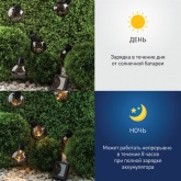 Садовая гирлянда ЭРА ERAGS08-06 10 подсвечиваемых светодиодами лампочек