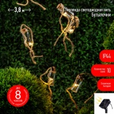 Садовая гирлянда ЭРА ERAGS08-05 10 подсвечиваемых светодиодами бутылочек