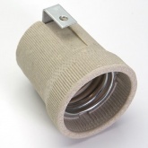 Патрон TDM керамический E27 с держателем