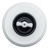 Накладка (центральная плата) для выключателей Bironi Шедель с шурупом, пластик черный