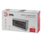 Щиток навесной влагозащищенный ЭРА КМПн-18 на 18 модулей с прозрачной дверкой IP65