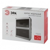 Щиток навесной влагозащищенный ЭРА КМПн-24 на 24(2x12) модулей с прозрачной дверкой IP65