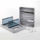 Щиток навесной влагозащищенный ЭРА КМПн-24 на 24(2x12) модулей с прозрачной дверкой IP65