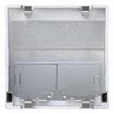 Адаптер наклонный 45х45мм Simon K45 на 2 коннектор RJ45 CJ545U(F), CJ645U(F) со шторкой, алюминий