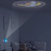 Светильник Gauss розеточный с фиксированной проекцией и датчиком освещённости, 0,5W, синий