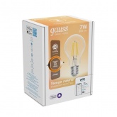 Светодиодная лампа филаментная Gauss Smart Home DIM E27 A60 7 Вт