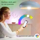 Светодиодная лампа Gauss Smart Home RGBW E27 A60 10 Вт 2700-6500K