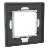 Рамка 2 модуля DKC Avanti из натурального стекла, белая