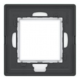 Рамка 2 модуля DKC Avanti из натурального стекла, светло-зеленая