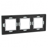 Рамка 6 модулей DKC Avanti из натурального стекла, светло-зеленая