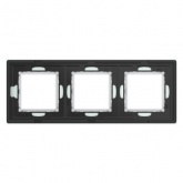 Рамка 6 модулей DKC Avanti из натурального стекла, светло-зеленая