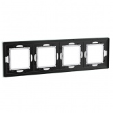 Рамка 8 модулей DKC Avanti из натурального стекла, светло-зеленая