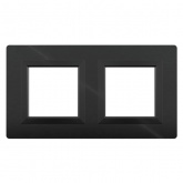 Рамка 4 модуля DKC Avanti из алюминия, черная