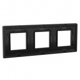 Рамка 6 модулей DKC Avanti из алюминия, черная