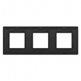 Рамка 6 модулей DKC Avanti из алюминия, черная