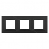 Рамка 6 модулей DKC Avanti из алюминия, черная