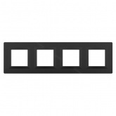 Рамка 8 модулей DKC Avanti из алюминия, черная