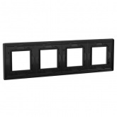 Рамка 8 модулей DKC Avanti из алюминия, черная
