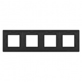 Рамка 8 модулей DKC Avanti из алюминия, черная