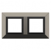 Рамка 4 модуля DKC Avanti из металла, никелированная